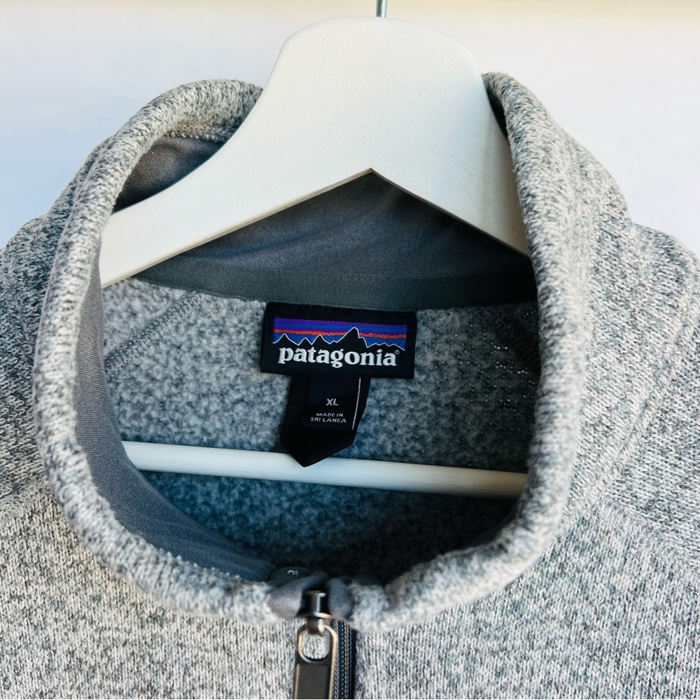 Sold-Patagonia worn wear Better Sweater full zip in heather gray - Picture 5 of 11